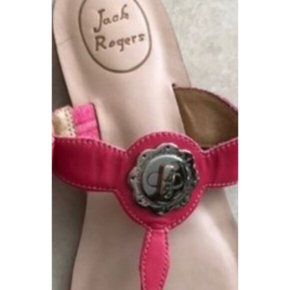 Jack Rogers 8M Larissa Slip On Thong Sandal Hot Pink - Picture 6 of 10